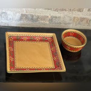 Tray 8” and bowl 4”